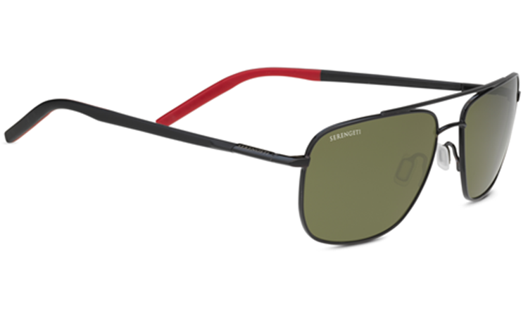 Serengeti Tellaro Shiny Black Red 8818RX