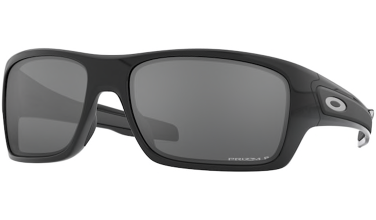 Oakley TURBINE Prescription Sunglasses Polished Black/Silver Icon (Oakley Lenses) 9263/41
