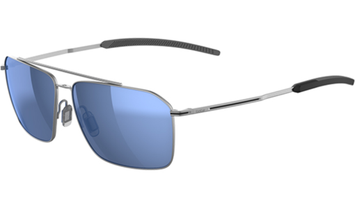 Bollé Aeromax Sunglasses For Men - Matte White/Blue Frame With B-Clear Blue/Violet Lens - View #13