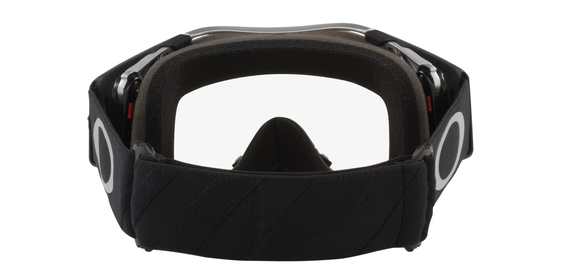Oakley Airbrake MX Prescription Goggle Tuff Blocks Black Gunmetal | Clear 7046B0