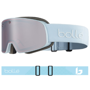 Bolle NEVADA SMALL Powder Blue | Vermillon Gun C2 Prescription Goggles BG395006
