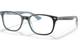 Ray-Ban 5375 Havana on Light Blue Prescription Glasses 5883
