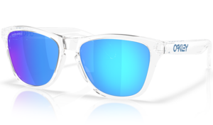 Oakley Frogskins S Prescription Sunglasses Polished Clear Blue 950801