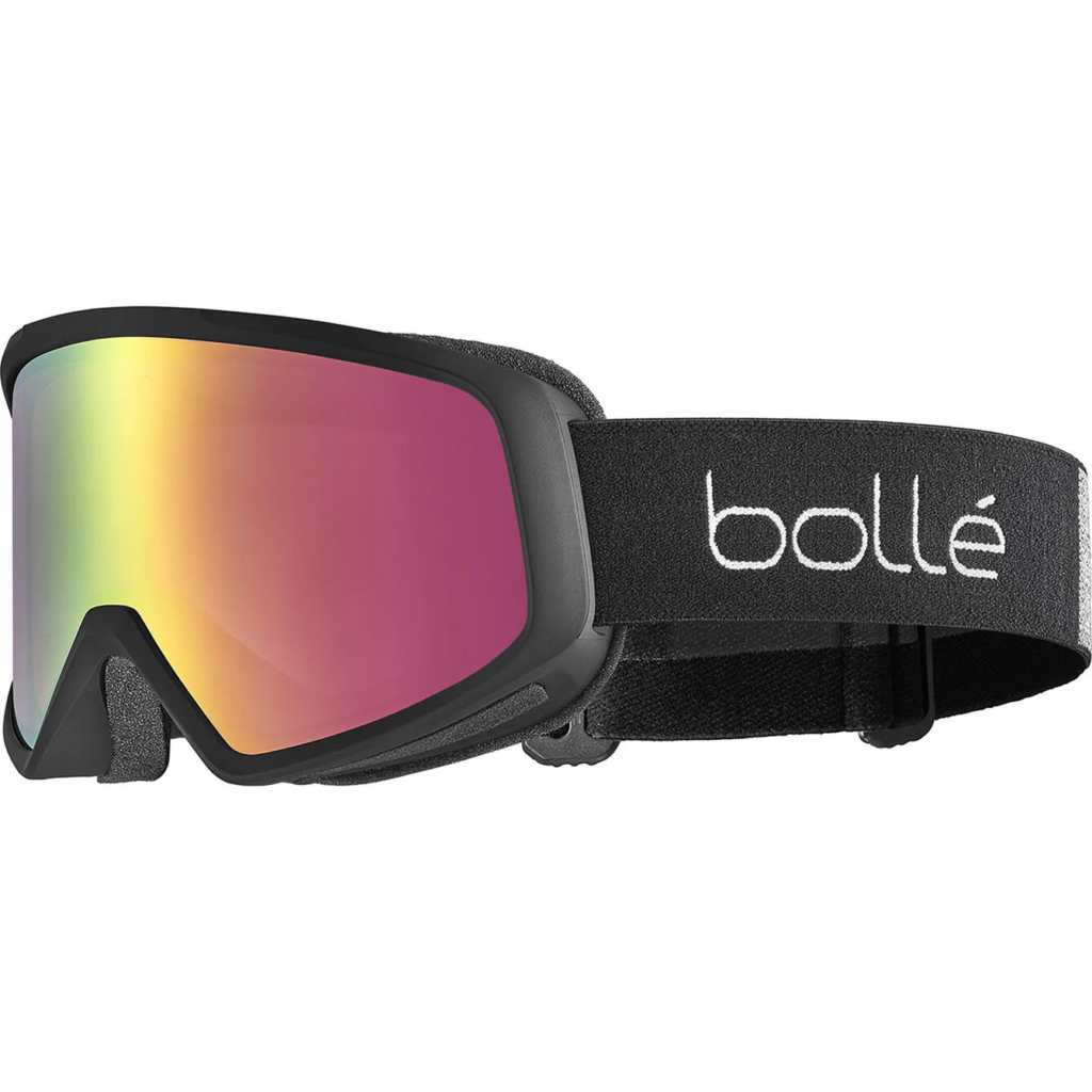 Bolle Bedrock Plus Matte Black | Rose Gold Cat 2 Prescription Ski Goggles