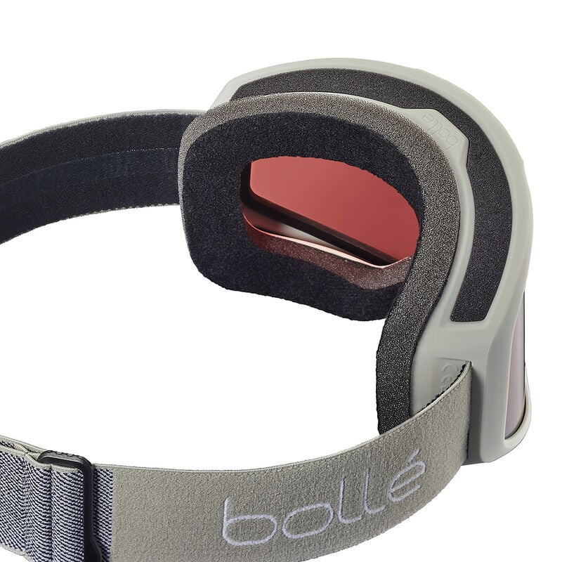 Bolle Bedrock Plus Matte Lightest Grey | Vermillon Gun Cat 2 Prescription Ski Goggles