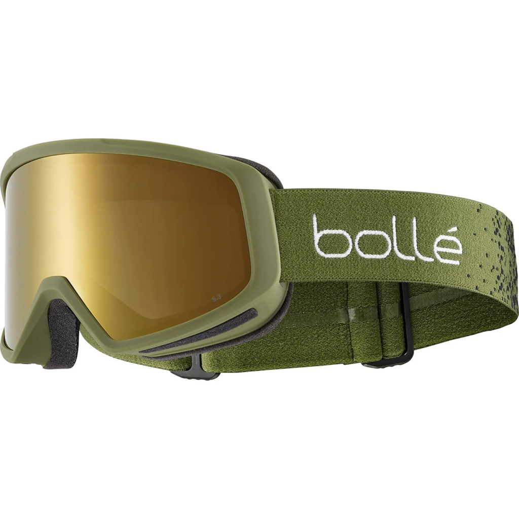 Bolle Bedrock Plus Matte Olive Gradient | Gold Cat 3 Prescription Ski Goggles