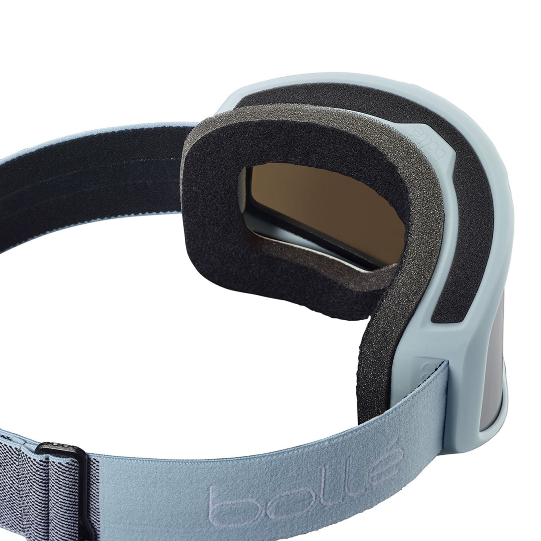 Bolle Bedrock Plus Matte Powder Blue | Bronze Blue Cat 3 Prescription Ski Goggles