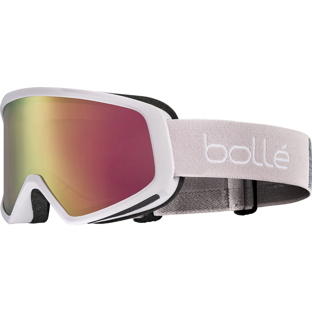 Bolle Bedrock Plus Matte Powder Pink | Rose Gold Cat 2 Prescription Ski Goggles