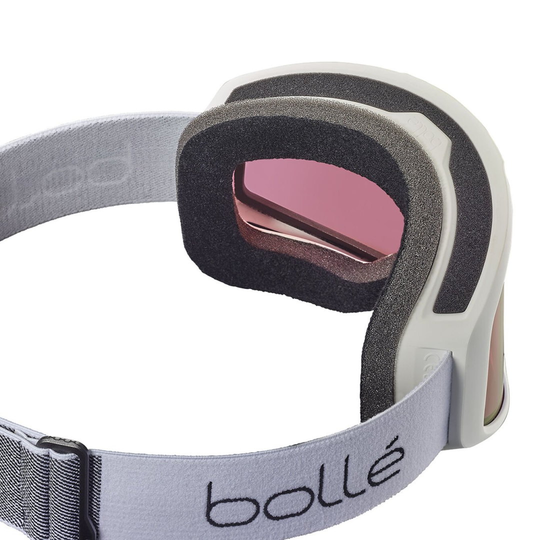Bolle Bedrock Plus Matte White | Azure Cat 2 Prescription Ski Goggles