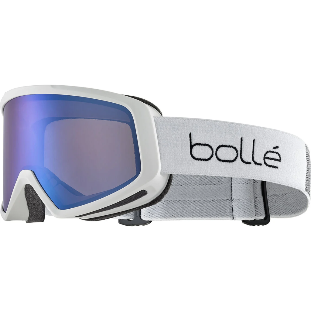 Bolle Bedrock Plus Matte White | Bronze Blue Cat 3 Prescription Ski Goggles