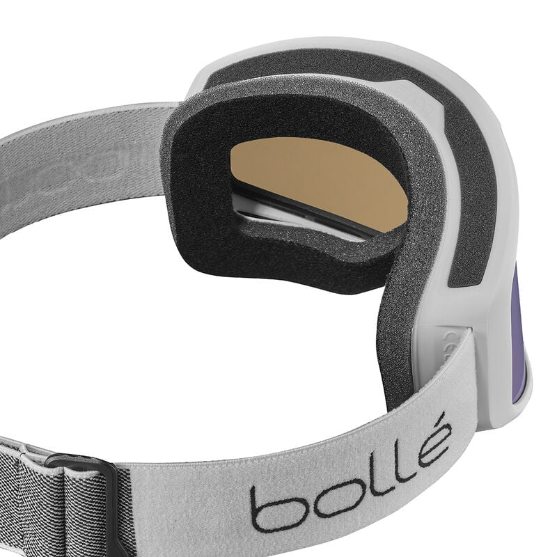 Bolle Bedrock Plus Matte White | Bronze Blue Cat 3 Prescription Ski Goggles