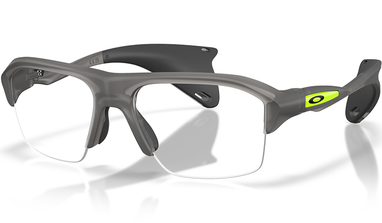 Oakley Stunt Glider Prescription Sunglasses Satin Grey Smoke 819802 | Oakley Lenses