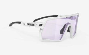Rudy Project Kelion Gloss White | ImpactX 2 Laser Purple | Prescription Insert