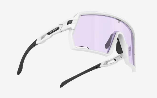 Rudy Project Kelion Gloss White | ImpactX 2 Laser Purple | Prescription Insert
