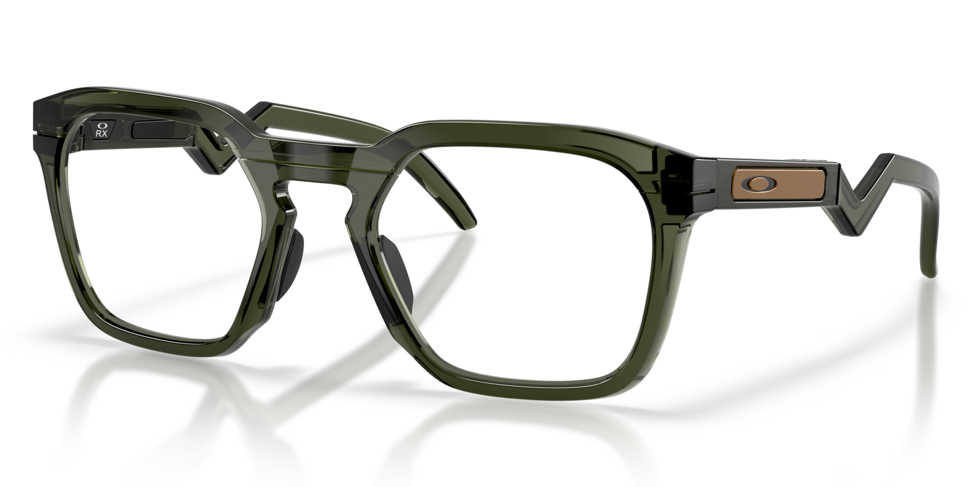 Oakley Hstn sq rx Glasses Olive Ink 820803 | Oakley Lenses