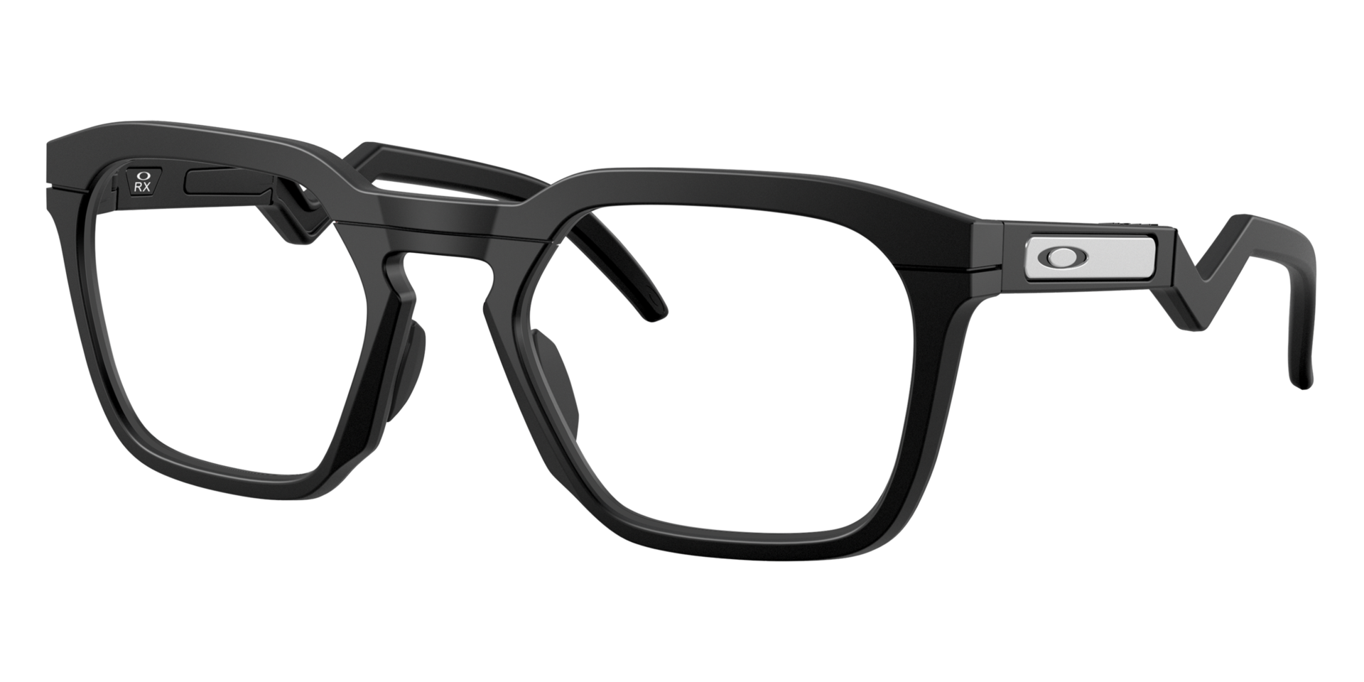 Oakley Hstn sq rx Glasses Satin Black 820801 | Oakley Lenses